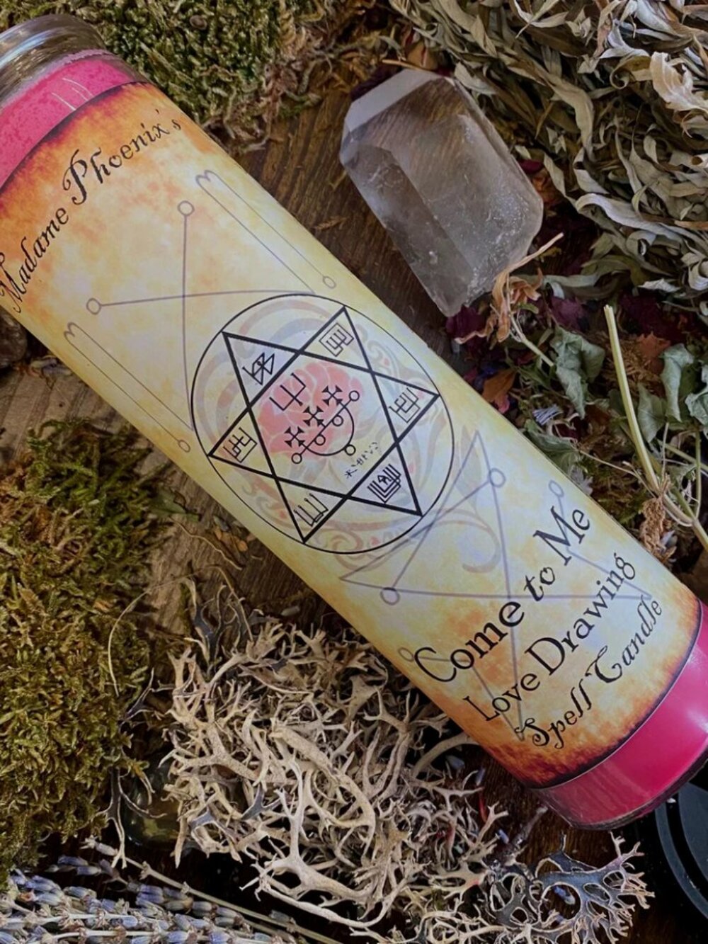 Madame Phoenix Come to Me Love Drawing 7-Day Spell Candle